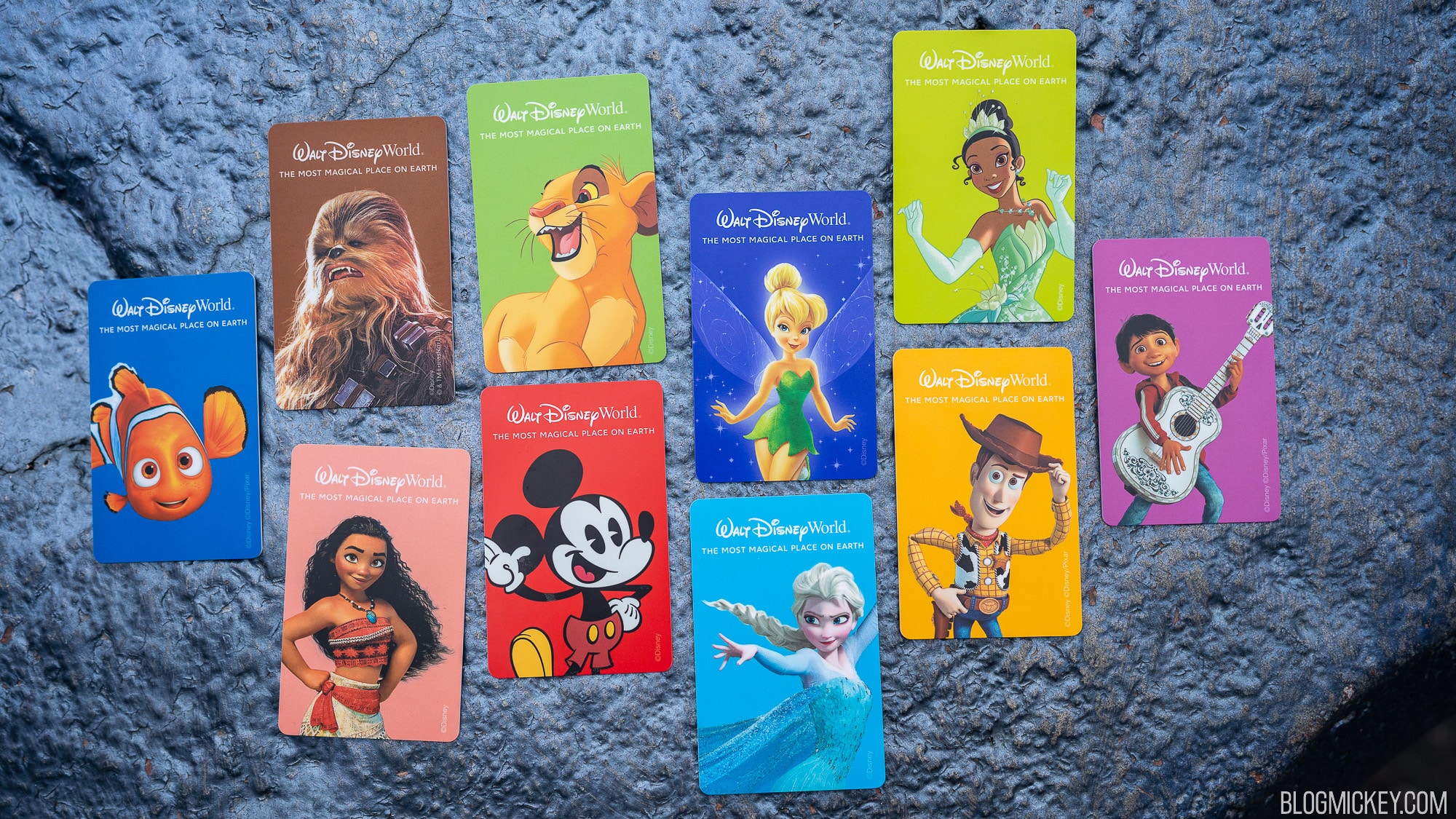 New Disney World Ticket Card Designs Debut, 50th Anniversary Designs No